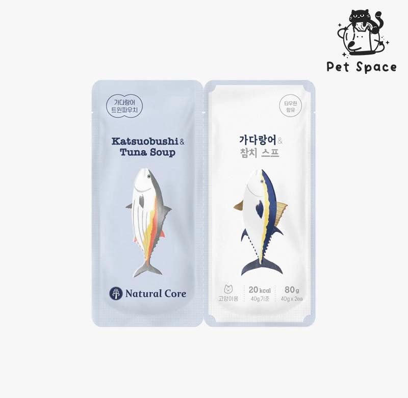 Natural Core Katsuobushi&Tuna Soup for CAT - petspacestores
