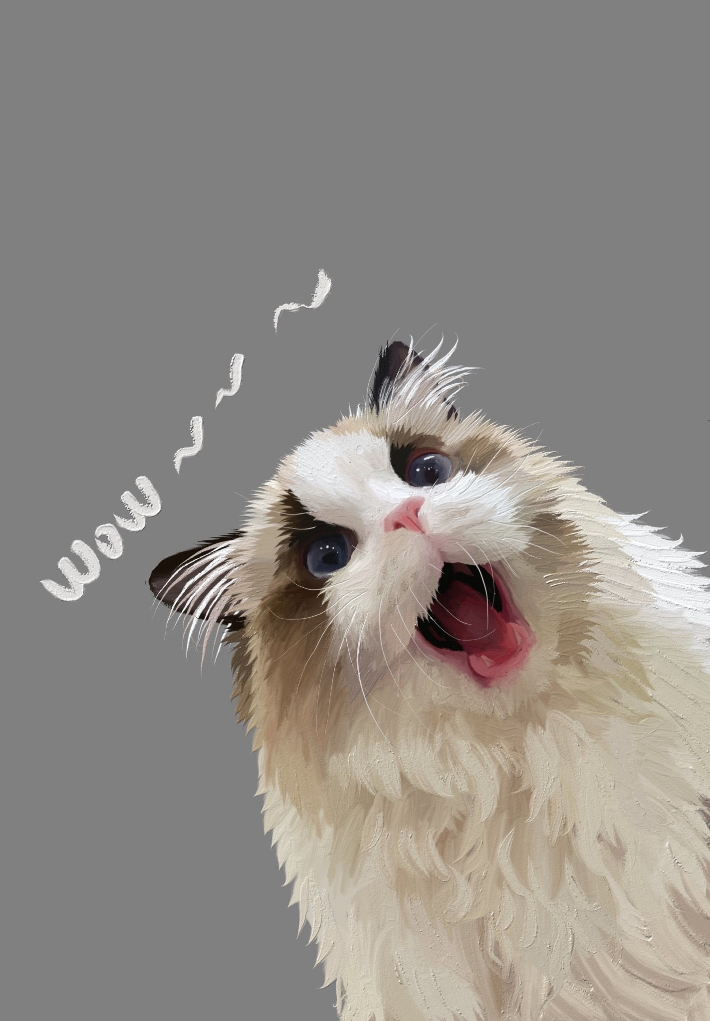 Personalized Custom Pet Digital Art Portrait - petspacestores