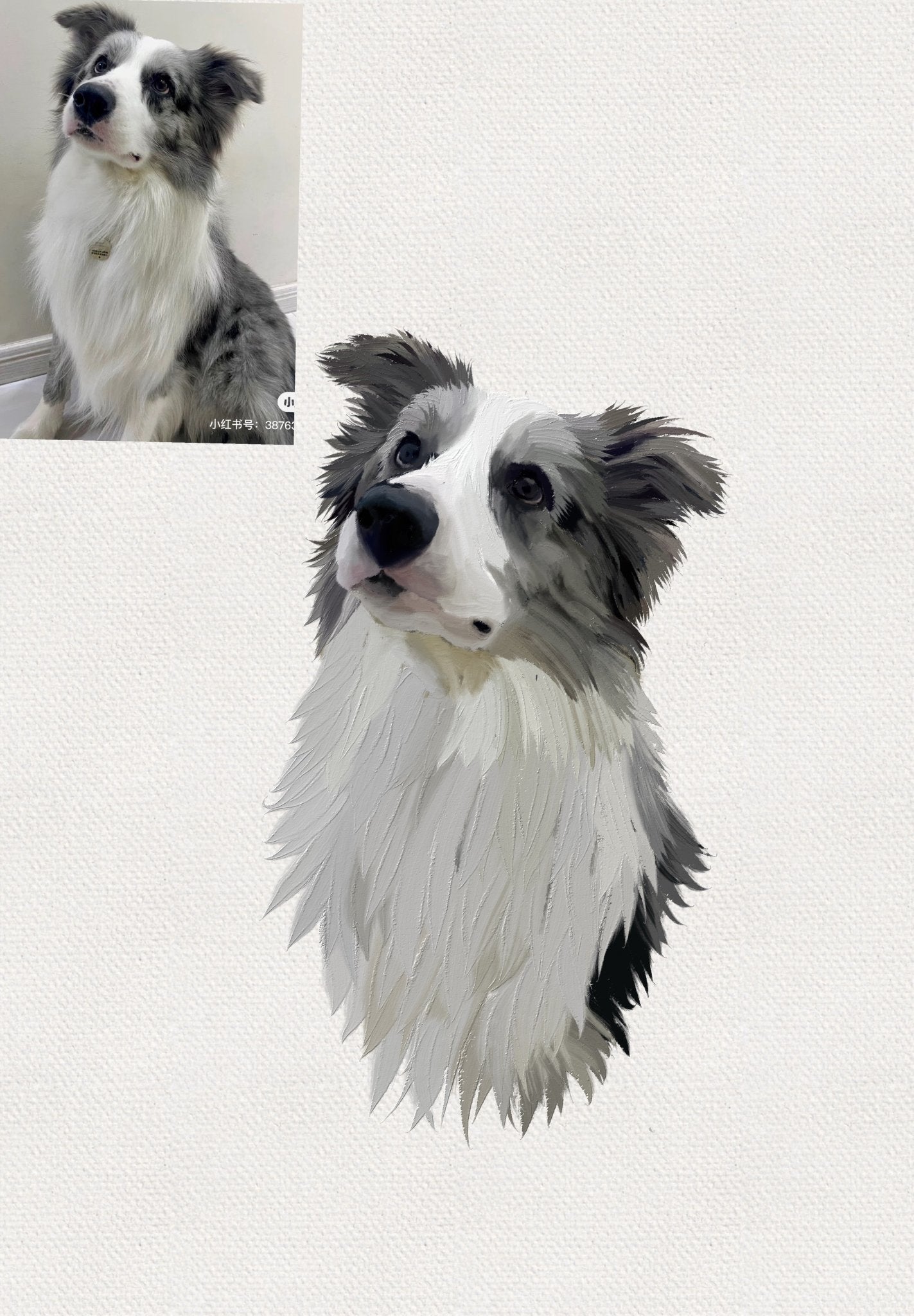 Personalized Custom Pet Digital Art Portrait - petspacestores