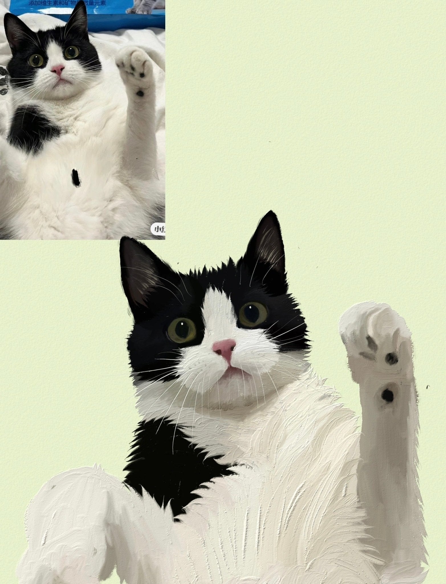 Personalized Custom Pet Digital Art Portrait - petspacestores