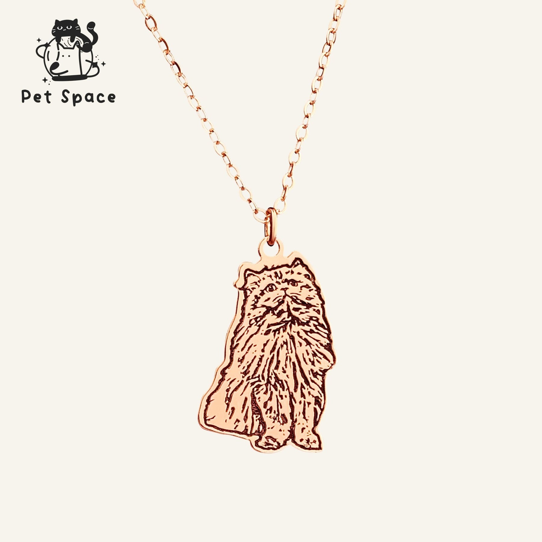 Personalized Custom Pet Portrait Pendant Necklace - petspacestores