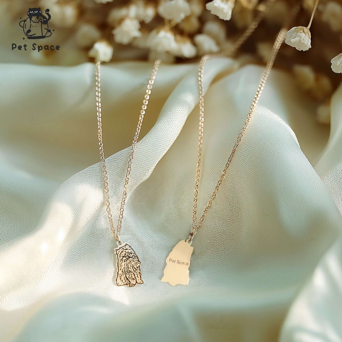 Personalized Custom Pet Portrait Pendant Necklace - petspacestores