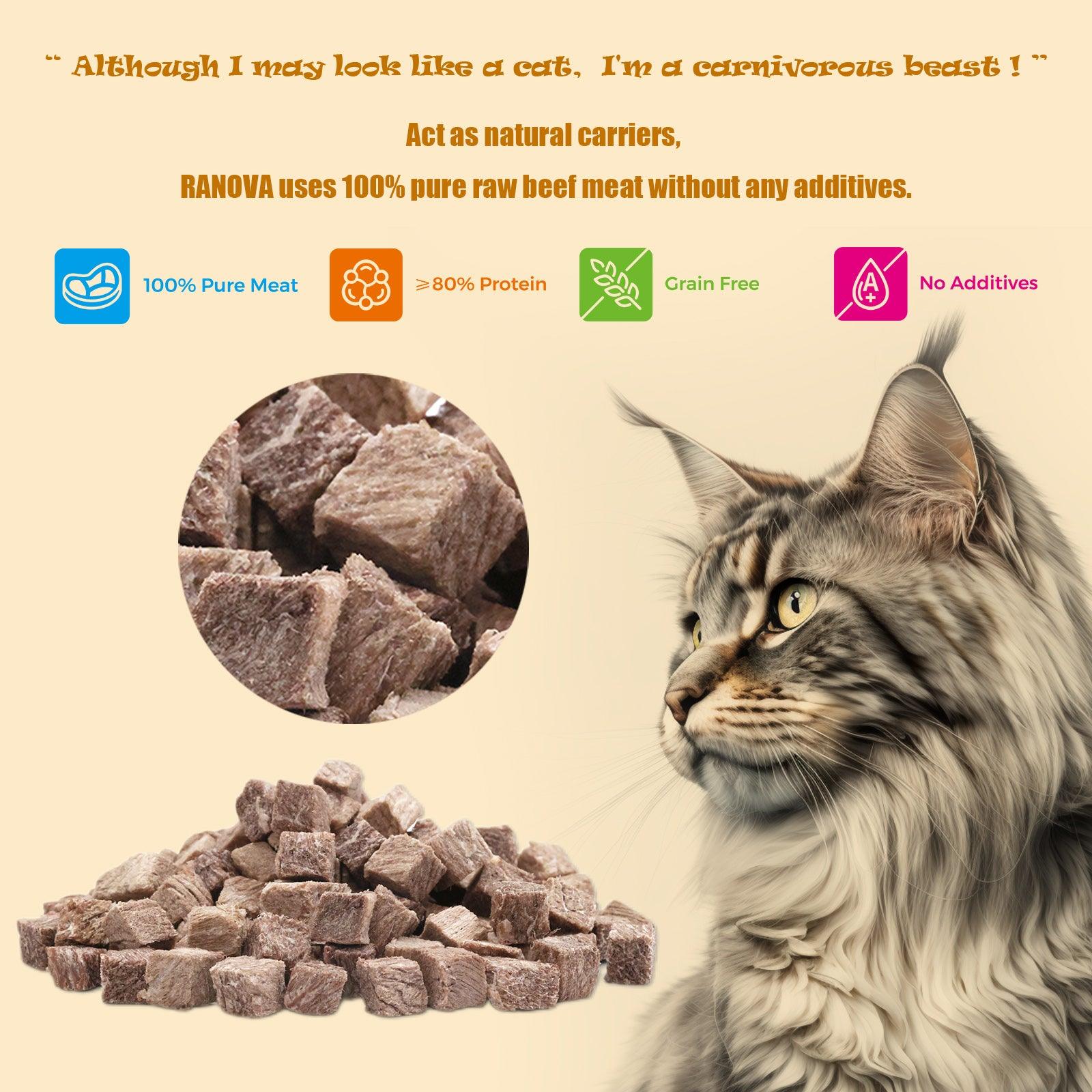 RANOVA Freeze-Dried Beef (CAT) - petspacestores