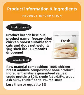 Luce freeze - dried Chicken Bite/Chicken breast - petspacestores