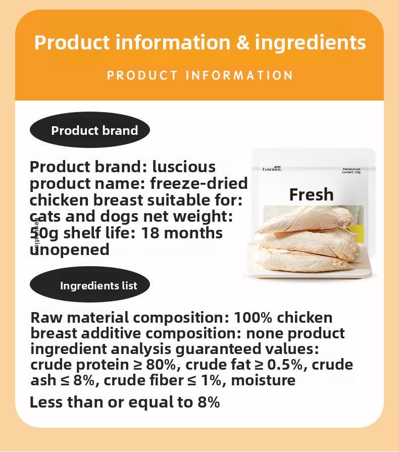 Luce freeze - dried Chicken Bite/Chicken breast - petspacestores