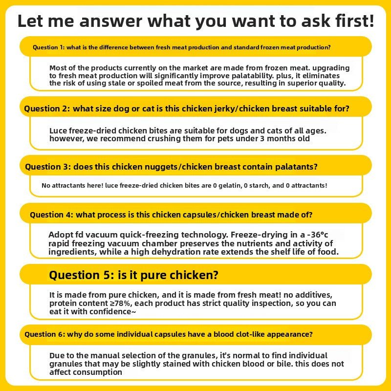 Luce freeze - dried Chicken Bite/Chicken breast - petspacestores