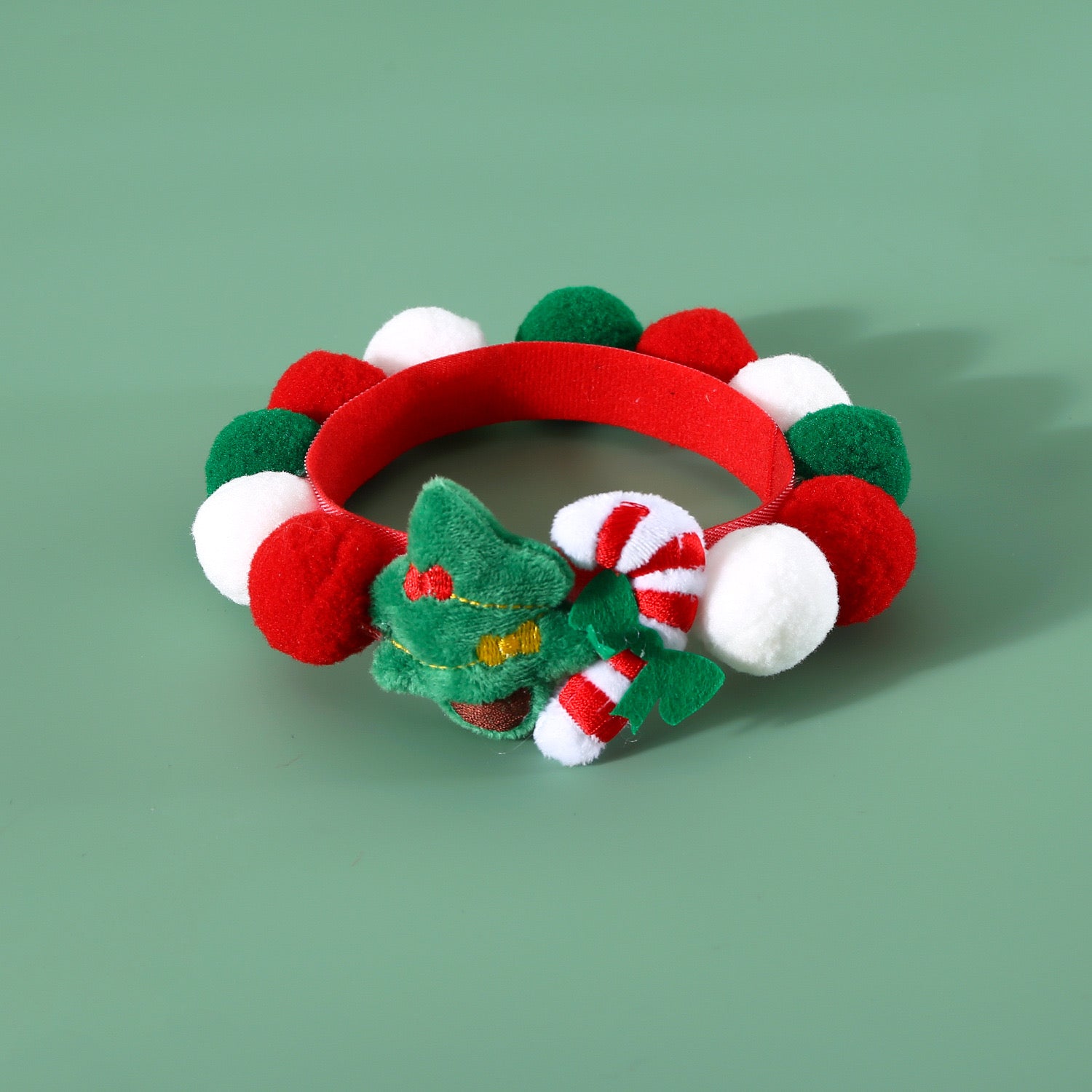 Christmas Tree Walking Stick Ball Collar - petspacestores