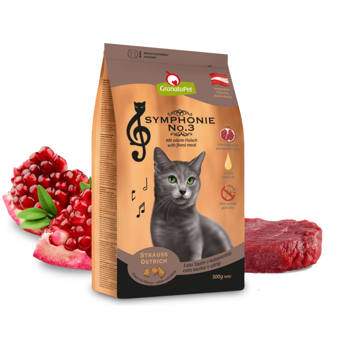 GranataPet Cat - Dry Food Symphonie No.3 Ostrich - petspacestores