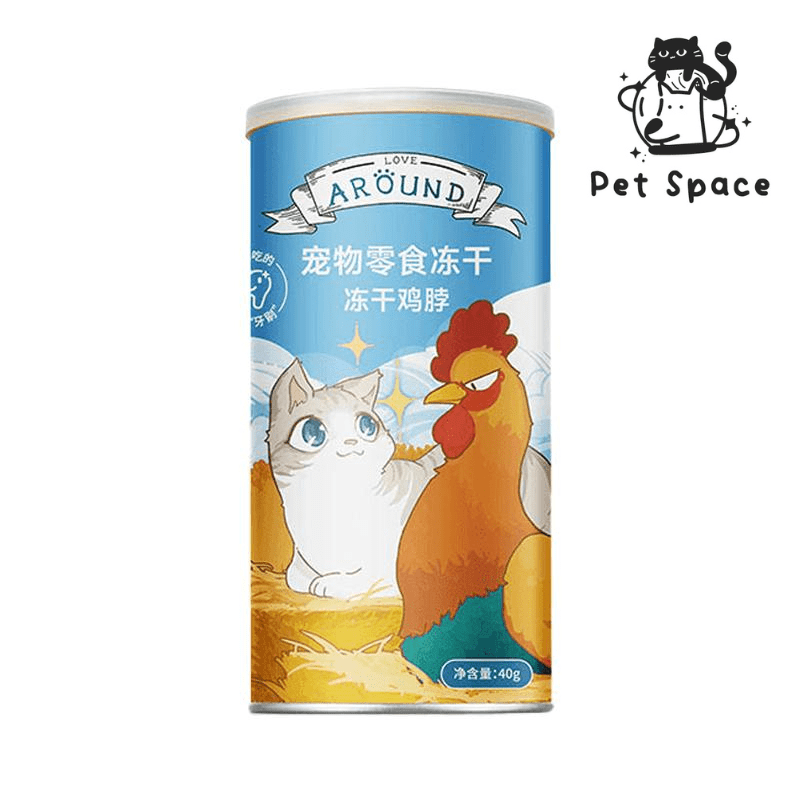 Love Around Freeze-Dried Chicken Necks - petspacestores