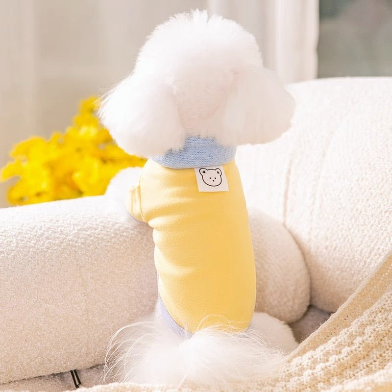 Macaron Bottom Shirt with Scarf - petspacestores