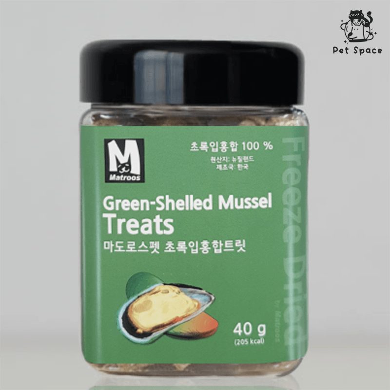 Matroos Freeze-Dried Treats (Green Shelled Mussel) - petspacestores