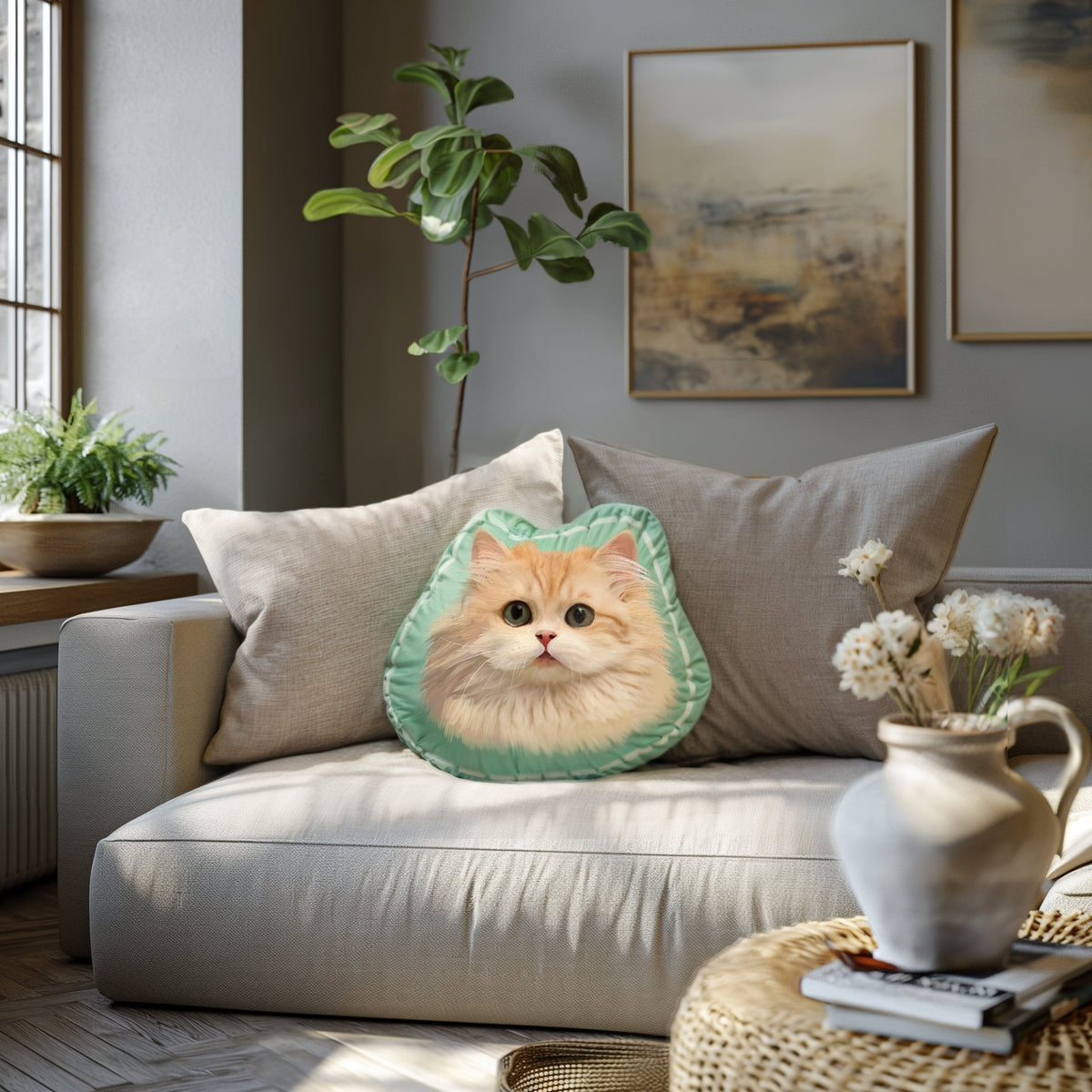 Personalized Customized Pet Portrait Cushion - petspacestores