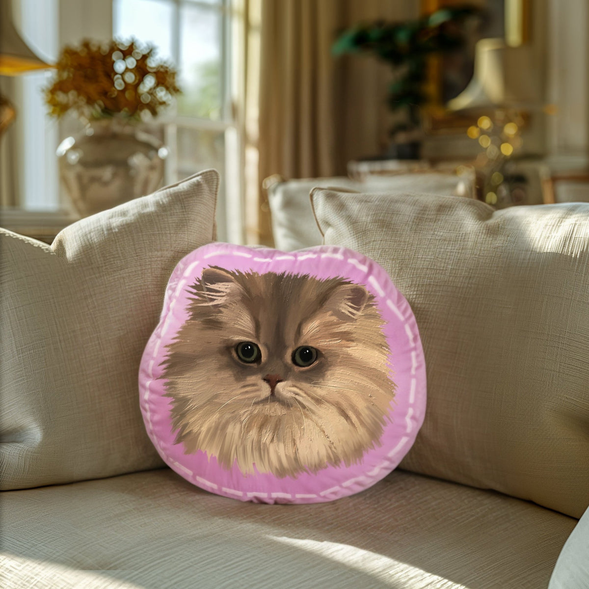 Personalized Customized Pet Portrait Cushion - petspacestores